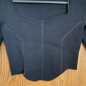 Zara black corset top